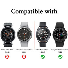 Diruite 4 Pièces Verre Trempé Protecteur D'écran pour Samsung Galaxy Watch 8/4 Classic 46mm/Galaxy Watch 3 45mm (Diamètre 34.5mm
