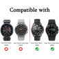 Diruite 4 Pièces Verre Trempé Protecteur D'écran pour Samsung Galaxy Watch 8/4 Classic 46mm/Galaxy Watch 3 45mm (Diamètre 34.5mm