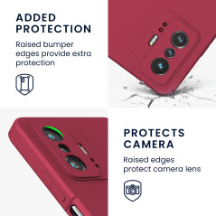 kwmobile Housse Compatible avec Xiaomi 11T / 11T Pro Coque - Housse de téléphone Souple et Fine en TPU Silicone - Sweet Cherry