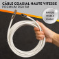 ASNQ Câble Coaxial TV RG6 5m avec Connecteurs 75 OHM - Pour Internet, Numérique, Parabole Satellite, Antenne - Premium à Haut Dé ASNQ Câble Coaxial TV RG6 5m avec Connecteurs 75 OHM - Pour Internet, Numérique, Parabole Satellite, Antenne - Premium à Haut Dé
