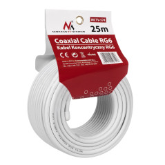 Maclean MCTV-574 SAT Antenne Câble coaxial 1.0CCS RG6 25M
