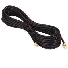 GTIWUNG Adaptateur SMA mâle -femelle, Câble Coaxial RG174 10m, Rallonge Antenne WLAN, Câble d'Extension Male/Femelle (50 Ohm)