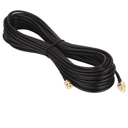 GTIWUNG Adaptateur SMA mâle -femelle, Câble Coaxial RG174 10m, Rallonge Antenne WLAN, Câble d'Extension Male/Femelle (50 Ohm)