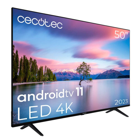 Cecotec LED 50" Smart TV A1 Série ALU10050. 4K UHD, Android 11, Frameles Design, MEMC, Dolby Vision et Dolby Atmos, HDR10, modèl