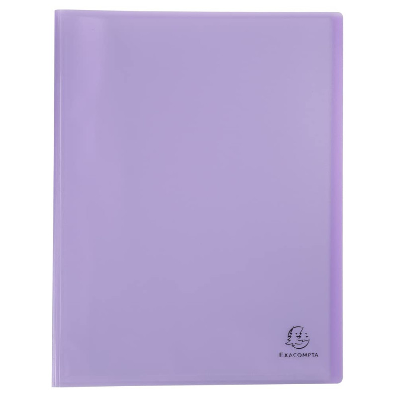 Exacompta - Réf. 88670E - 1 Protège-documents Chromaline Pastel - 60 pochettes cristal lisse - 120 vues - pour A4 - dim 24 x 32 Exacompta - Réf. 88670E - 1 Protège-documents Chromaline Pastel - 60 pochettes cristal lisse - 120 vues - pour A4 - dim 24 x 32