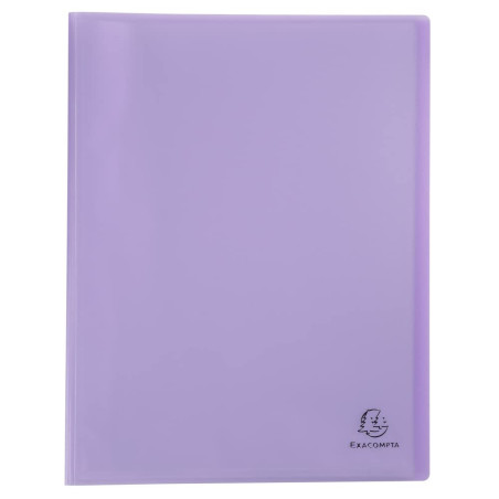 Exacompta - Réf. 88670E - 1 Protège-documents Chromaline Pastel - 60 pochettes cristal lisse - 120 vues - pour A4 - dim 24 x 32