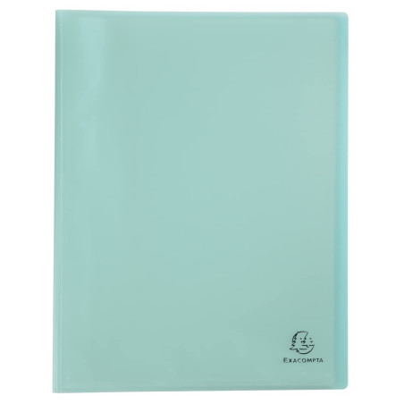 Exacompta - Réf. 88670E - 1 Protège-documents Chromaline Pastel - 60 pochettes cristal lisse - 120 vues - pour A4 - dim 24 x 32