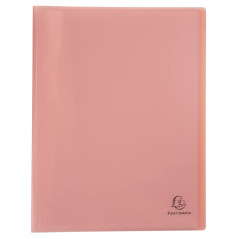 Exacompta - Réf. 88670E - 1 Protège-documents Chromaline Pastel - 60 pochettes cristal lisse - 120 vues - pour A4 - dim 24 x 32 