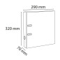 Exacompta - Réf. 53747E - Carton de 10 Classeurs à levier A4 Prem'Touch - Dos de 70 mm - Mécanique 75 mm - Dimensions extérieure Exacompta - Réf. 53747E - Carton de 10 Classeurs à levier A4 Prem'Touch - Dos de 70 mm - Mécanique 75 mm - Dimensions extérieure