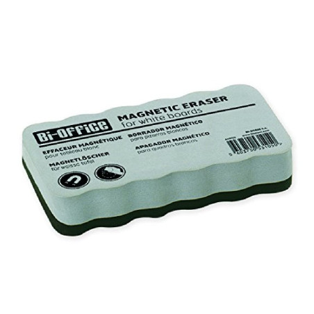 Bi-Office Brosse Effaceur Magnétique Léger, Pour Tableau Blanc, 110 x 55 x 23 mm