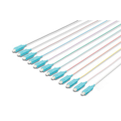 DIGITUS FO Pigtails - 12 pièces - SC - Simplex - OM3 - code couleur DIN IEC 304 - Fibre-Optic - technique de réseau - longueur 2