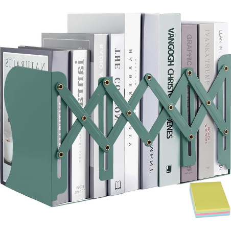 DARUITE Serre Livre en Métal Cale Livre Serre Livre Original Serre-Livres Presse Livre Serre Livres Cale Livres Etagere Bloc Liv