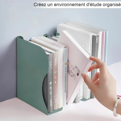 DARUITE Serre Livre en Métal Cale Livre Serre Livre Original Serre-Livres Presse Livre Serre Livres Cale Livres Etagere Bloc Liv