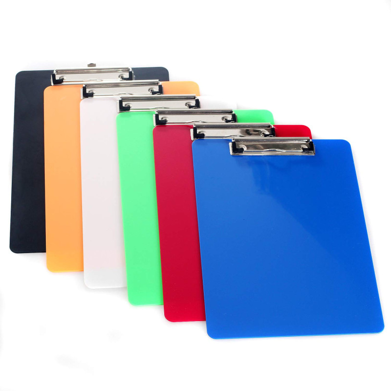 6 Pièces Porte-bloc A4 avec Pince, Robuste Plastique Clip planches pour papier d'écriture Memo des dossiers, Planchettes à pince 6 Pièces Porte-bloc A4 avec Pince, Robuste Plastique Clip planches pour papier d'écriture Memo des dossiers, Planchettes à pince