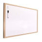 H HANSEL HOME - Tableau blanc avec cadre en bois naturel - 30X40 cm