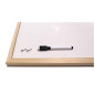 H HANSEL HOME - Tableau blanc avec cadre en bois naturel - 30X40 cm