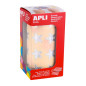 Apli kids 12046 Rouleau de 1416 gommettes étoiles argent Apli kids 12046 Rouleau de 1416 gommettes étoiles argent