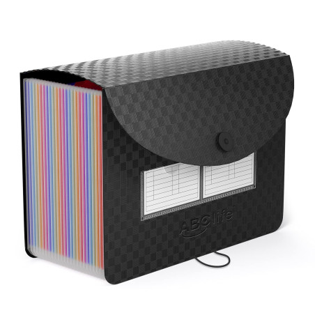 ABC life Document Folder A4, Folder A4, 26 Compartiment Folder, File Organizer, Accordion Expandable Folder, Folder Dossier de t