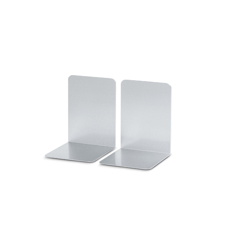 MAUL Serre-Livre en Aluminium (2 Pièces) 12 x 12 x 17, 5 cm, Organisateur, Décoration pour l'Étagère, le Bureau et la Maison, Al MAUL Serre-Livre en Aluminium (2 Pièces) 12 x 12 x 17, 5 cm, Organisateur, Décoration pour l'Étagère, le Bureau et la Maison, Al