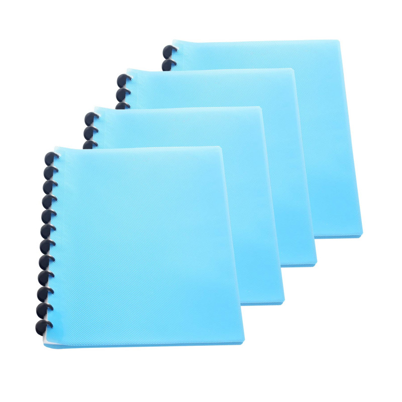 TUKA-i-AKUT 4pcs A4 Reliure Protège-Documents, pour 80 feuilles, 40 Pochettes Transparentes, PP Chemise Poche, Affichage Livre P TUKA-i-AKUT 4pcs A4 Reliure Protège-Documents, pour 80 feuilles, 40 Pochettes Transparentes, PP Chemise Poche, Affichage Livre P