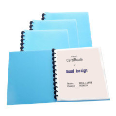 TUKA-i-AKUT 4pcs A4 Reliure Protège-Documents, pour 80 feuilles, 40 Pochettes Transparentes, PP Chemise Poche, Affichage Livre P