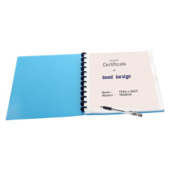 TUKA-i-AKUT 4pcs A4 Reliure Protège-Documents, pour 80 feuilles, 40 Pochettes Transparentes, PP Chemise Poche, Affichage Livre P