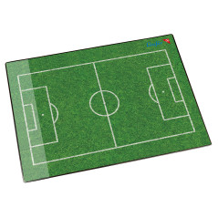 Läufer 46654 sous-main avec motif terrain de football, 40x53 cm, sous-main antidérapant pour les filles et les garçons qui aimen
