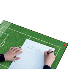 Läufer 46654 sous-main avec motif terrain de football, 40x53 cm, sous-main antidérapant pour les filles et les garçons qui aimen