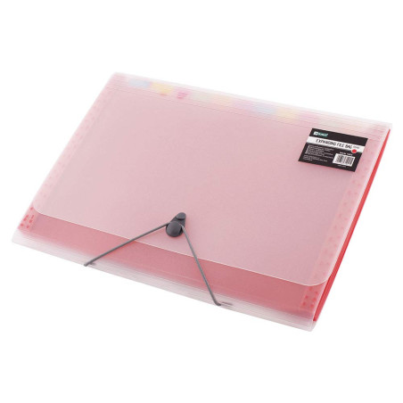 D.RECT 5540 110575 Trieur extensible 12 compartiments A4 Rouge