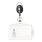 Vicloon Porte Badge, Porte-clés Retractable Porte-Cartes en PC Plastique dur, Vertical et Horizontal Pour Carte d'identité, cart Vicloon Porte Badge, Porte-clés Retractable Porte-Cartes en PC Plastique dur, Vertical et Horizontal Pour Carte d'identité, cart