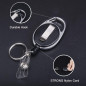 Vicloon Porte Badge, Porte-clés Retractable Porte-Cartes en PC Plastique dur, Vertical et Horizontal Pour Carte d'identité, cart Vicloon Porte Badge, Porte-clés Retractable Porte-Cartes en PC Plastique dur, Vertical et Horizontal Pour Carte d'identité, cart