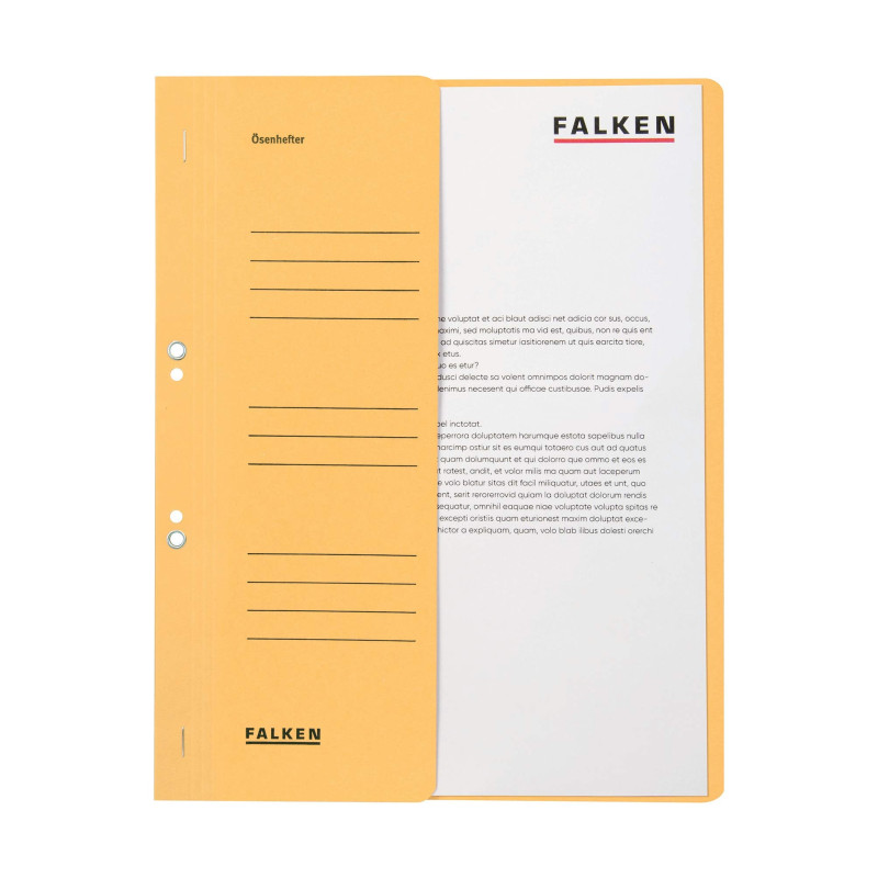 Falken - Réf. 80003833001F - Carton de 50 chemises à oeillet A4 1/2 VD KH - Chamois Falken - Réf. 80003833001F - Carton de 50 chemises à oeillet A4 1/2 VD KH - Chamois