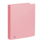 Favorit Classeur en polypropylène pastel, 22 x 30 cm, 4 anneaux ronds de 30 mm, rose pastel Favorit Classeur en polypropylène pastel, 22 x 30 cm, 4 anneaux ronds de 30 mm, rose pastel
