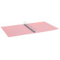 Favorit Classeur en polypropylène pastel, 22 x 30 cm, 4 anneaux ronds de 30 mm, rose pastel Favorit Classeur en polypropylène pastel, 22 x 30 cm, 4 anneaux ronds de 30 mm, rose pastel