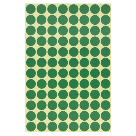 BaiJ Autocollants à Points Ronds,16mm Points Auto-adhésifs 15 Pack Etiquettes de Cercle de Couleur Étiquettes de Codage pour Mar