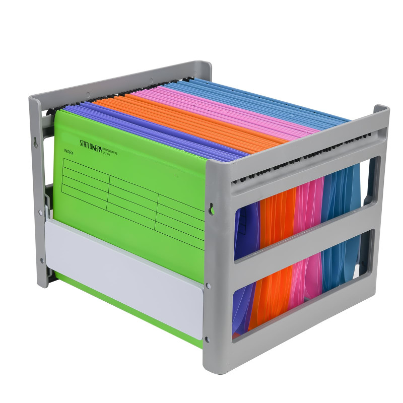Hiziwimi Étagère pour dossiers suspendus A4 en plastique gris, pour le bureau, l'étude, l'organisation des données à l'hôpital, Hiziwimi Étagère pour dossiers suspendus A4 en plastique gris, pour le bureau, l'étude, l'organisation des données à l'hôpital,