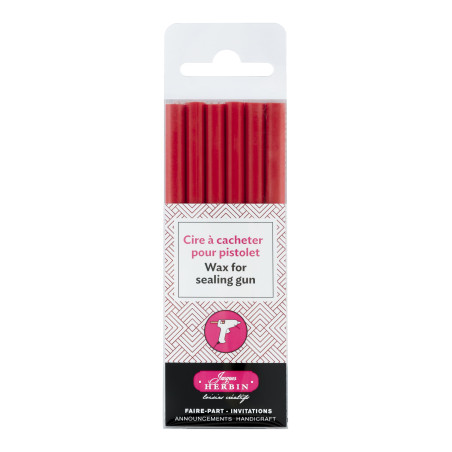Herbin 35856T - Un Paquet de 6 Batons de Cire Spéciale pour Pistolet, Citrouille