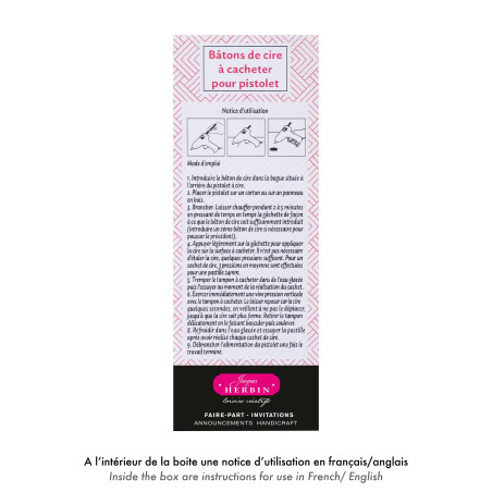 Herbin 35856T - Un Paquet de 6 Batons de Cire Spéciale pour Pistolet, Citrouille