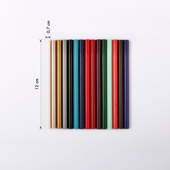 Herbin 35856T - Un Paquet de 6 Batons de Cire Spéciale pour Pistolet, Citrouille