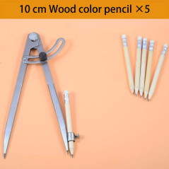 Compas pointu 200 mm / 8 Pouces, Grand crayon marqueur avec porte-crayon pour cercles de dessin, menuiserie, travail du métal et