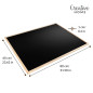 Creative Home 80x60 cm Tableau Craie Noir Ardoise Mural | Cadre de Pin | Effaceur Brosse + Stylo + Kit Suspension Incluses | Pan Creative Home 80x60 cm Tableau Craie Noir Ardoise Mural | Cadre de Pin | Effaceur Brosse + Stylo + Kit Suspension Incluses | Pan