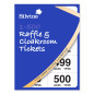 Silvine Billets de tombola/vestiaire numérotés 1-500. Single bleu