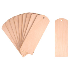 ProArts Set de 10 Marque-pages Vierges en Bois, 15x5cm DIY Signet D'Artisanat en Bouleau - Pour Peinture Loisirs Créatifs – Colo