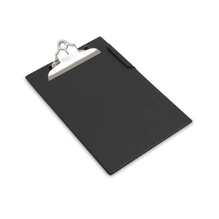 Rapesco CD1000B2 Porte-Bloc Recouvert de PVC à Grande Capacité, A4+ / Papier Ministre, Noir