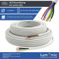 Lumonic 6x0,34mm² RGBW CCT LED Ligne de contrôle 20m | câble gainé 6 fils flexible | LiYY Extension, Câble d'alimentation, Câble Lumonic 6x0,34mm² RGBW CCT LED Ligne de contrôle 20m | câble gainé 6 fils flexible | LiYY Extension, Câble d'alimentation, Câble