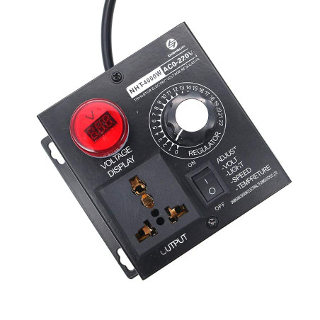 Fasizi AC 220V 4000W Régulateur de Tension réglable Contrôleur de Vitesse du Moteur Contrôleur de contrôle du Ventilateur
