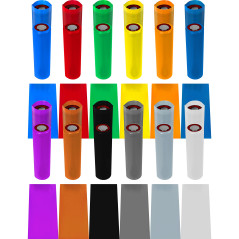 ISOLATECH 10 pcs. Gaine thermorétractable en PVC coupée en morceaux de 72mm blanc sans colle Dimension plate 30mm (Ø19,1mm) 2:1 