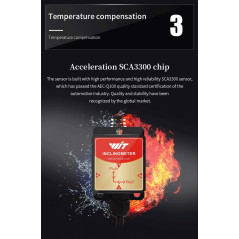 0.05° Accéléromètre HWT905-TTL MPU9250 Gyroscope 9 axes + angle + boussole numérique avec filtre Kalman, compensation de tempéra
