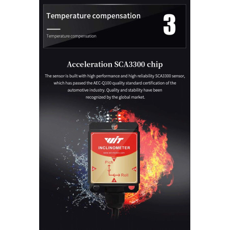 0.05° Accéléromètre HWT905-TTL MPU9250 Gyroscope 9 axes + angle + boussole numérique avec filtre Kalman, compensation de tempéra