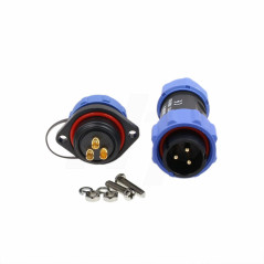 Hangton sp21 3 Broches Aviation Rond connecteur en Plastique mâle Femelle 30A Anti - poussière 12awg Alimentation Industrielle A